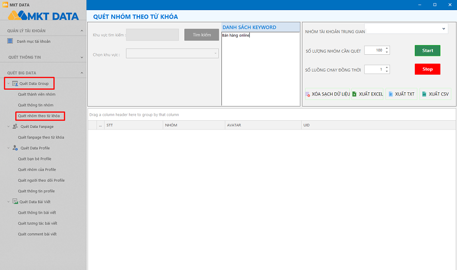 Phần Mềm Quét Data Khách Hàng Facebook
