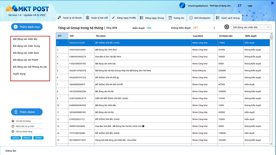 Phần mềm đăng tin BĐS miễn phí hàng loạt