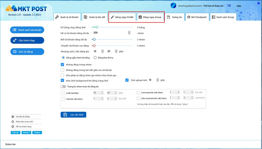 đăng bài Facebook tự động