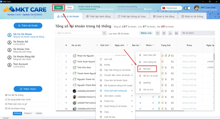 Phần Mềm Auto Kết Bạn Facebook Miễn Phí