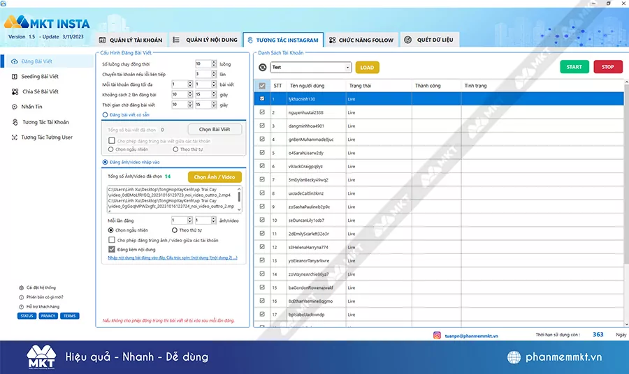 Phần mềm quảng cáo Instagram