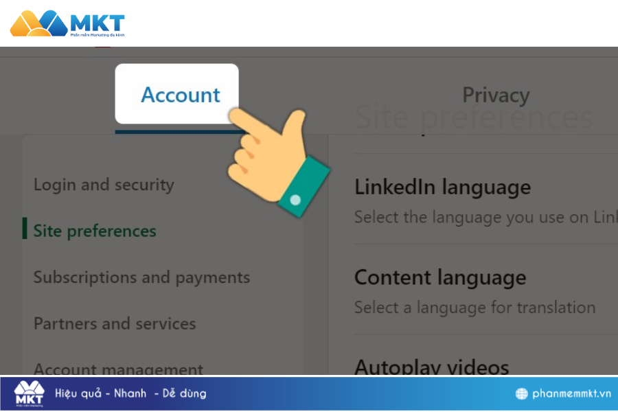 Xóa tài khoản LinkedIn