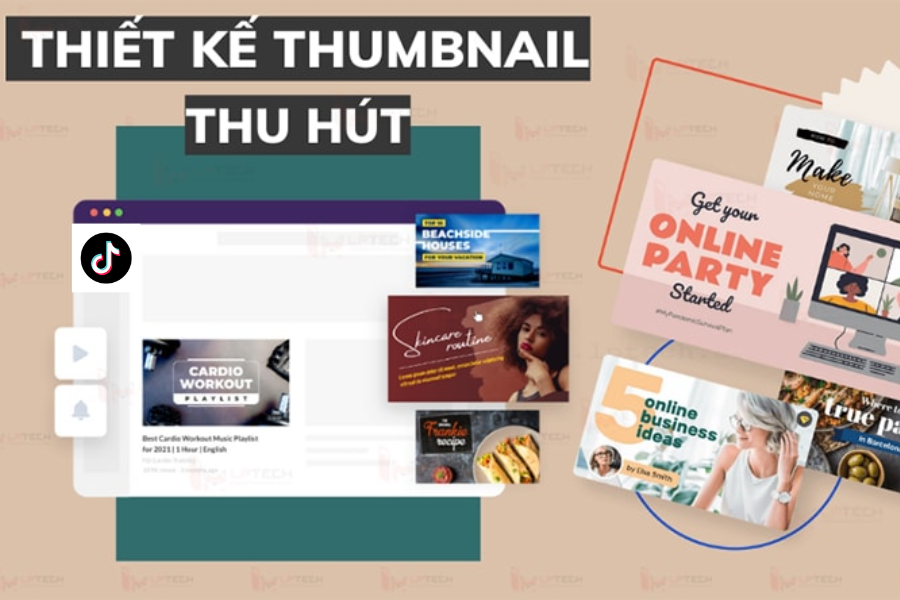 thiết kế thumnail phiên livestream tiktok