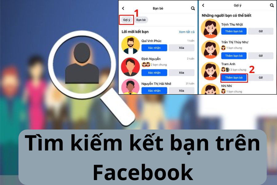 Tìm kiếm kết bạn trên Facebook