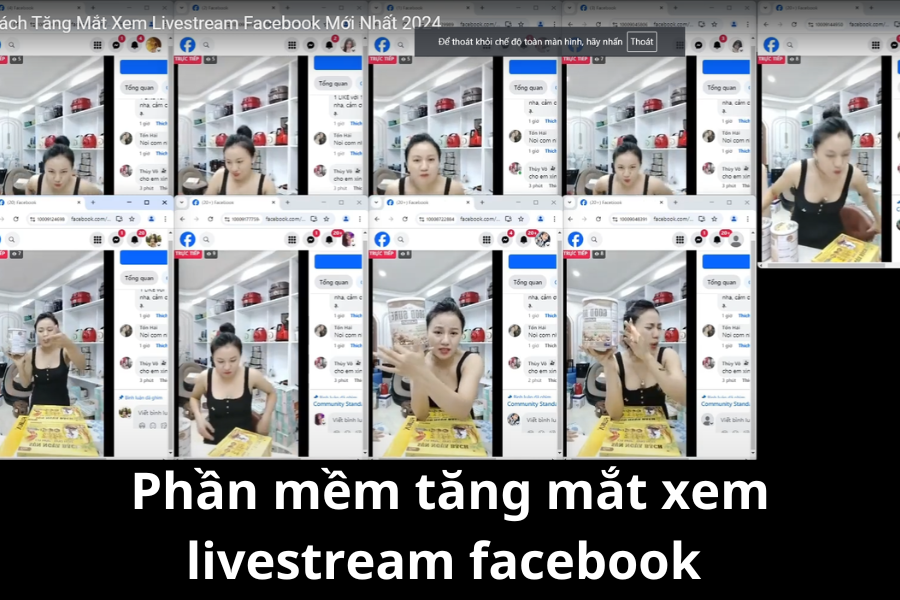 phần mềm tăng mắt xem livestream facebook